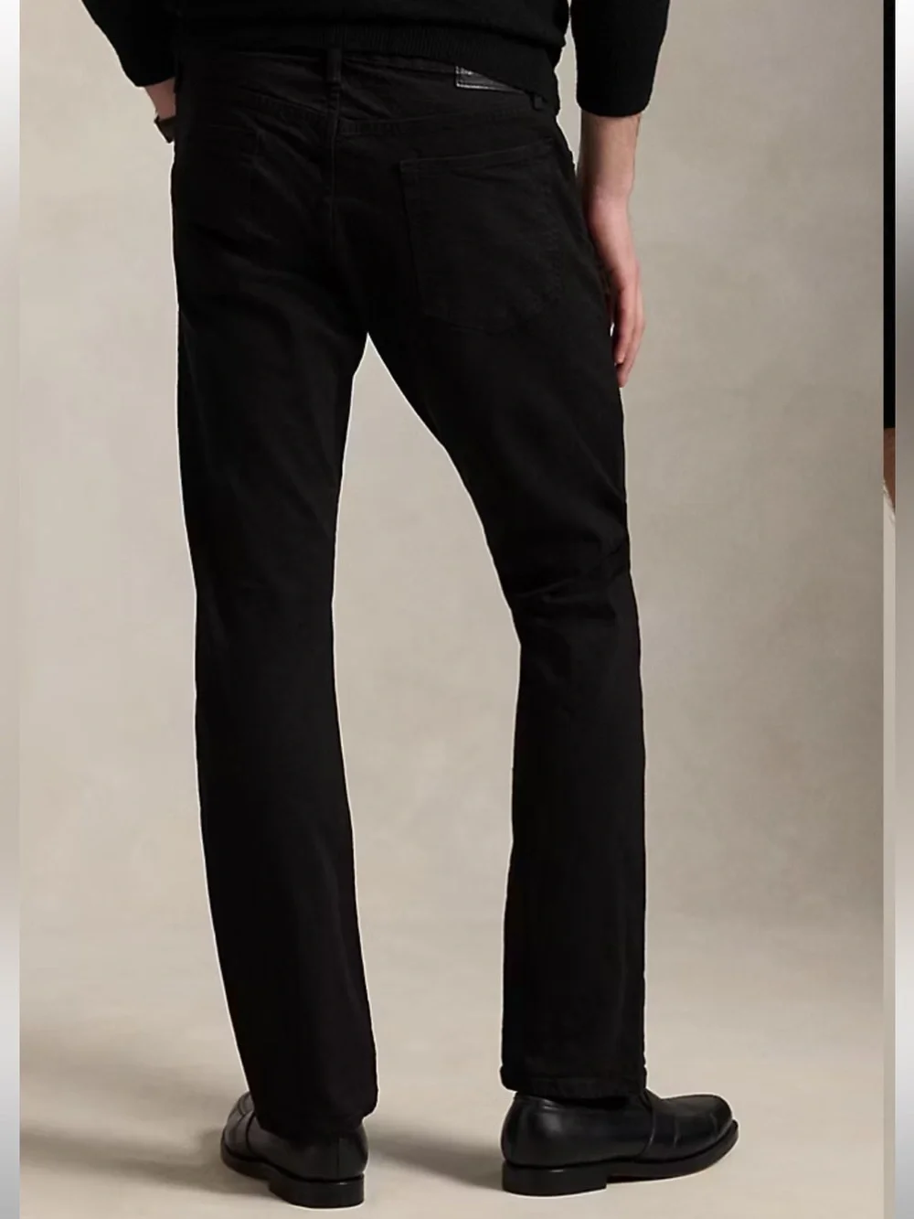 Polo Ralph Lauren Varick Slim Straight Jeans Stretch Cotton Black Men’s 34|32